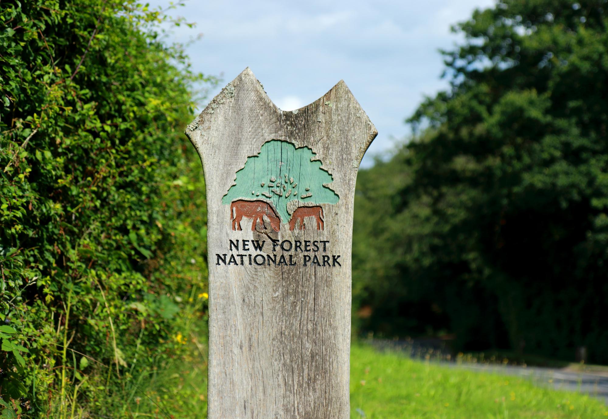 New Forest National Park sign