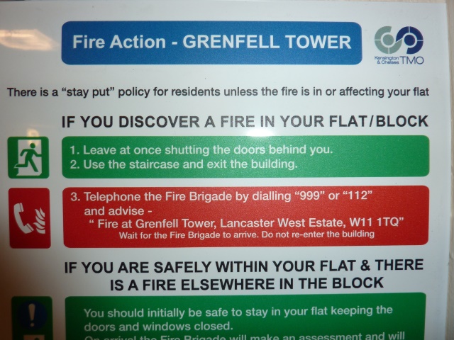 grenfell tower safety notice
