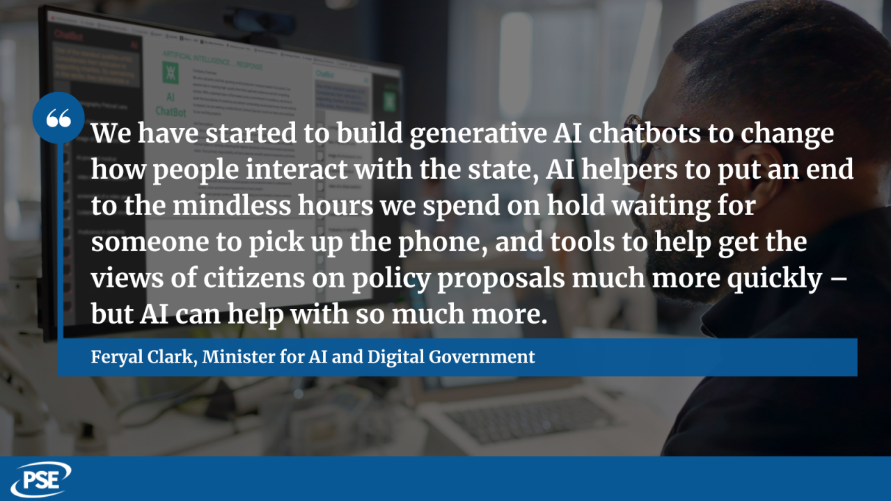 AI in government QUOTE