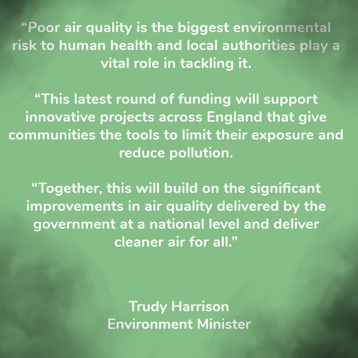 Air pollution quote from Trudy Harrison