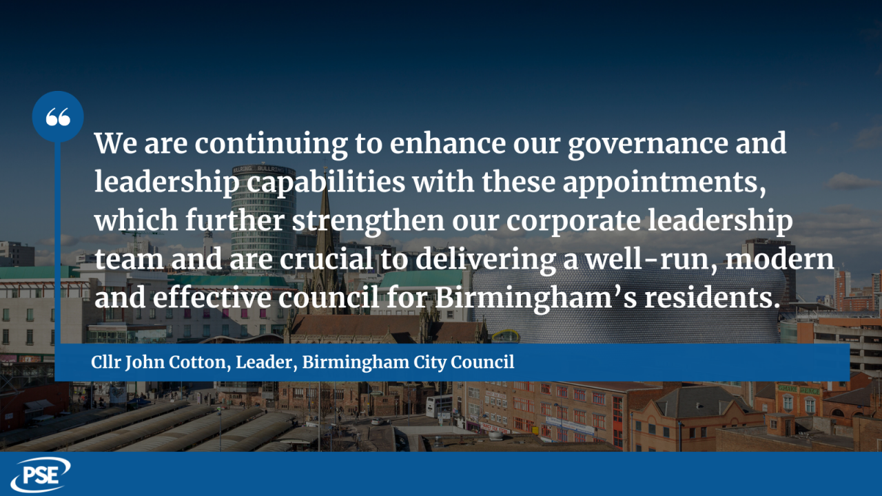 Birmingham appointments QUOTE