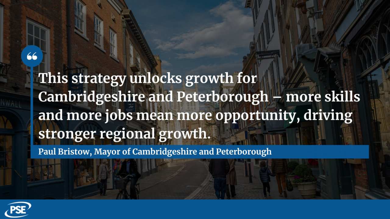 Cambridgeshire Peterborough skills QUOTE