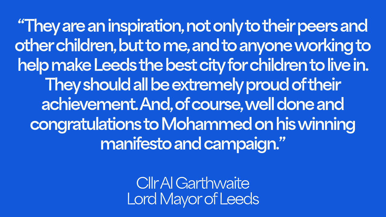 Quote from Lord Mayor of Leeds