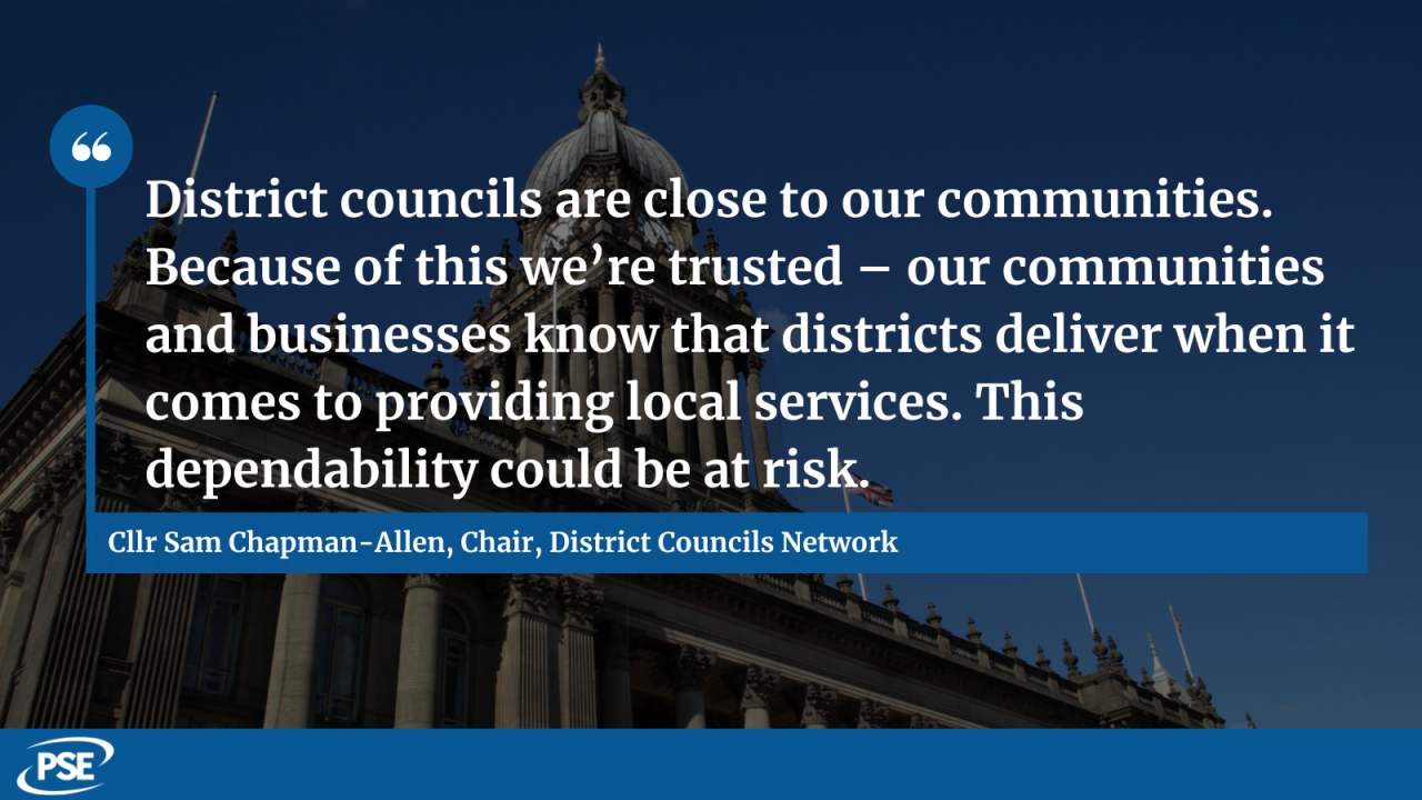Council reorganisation QUOTE