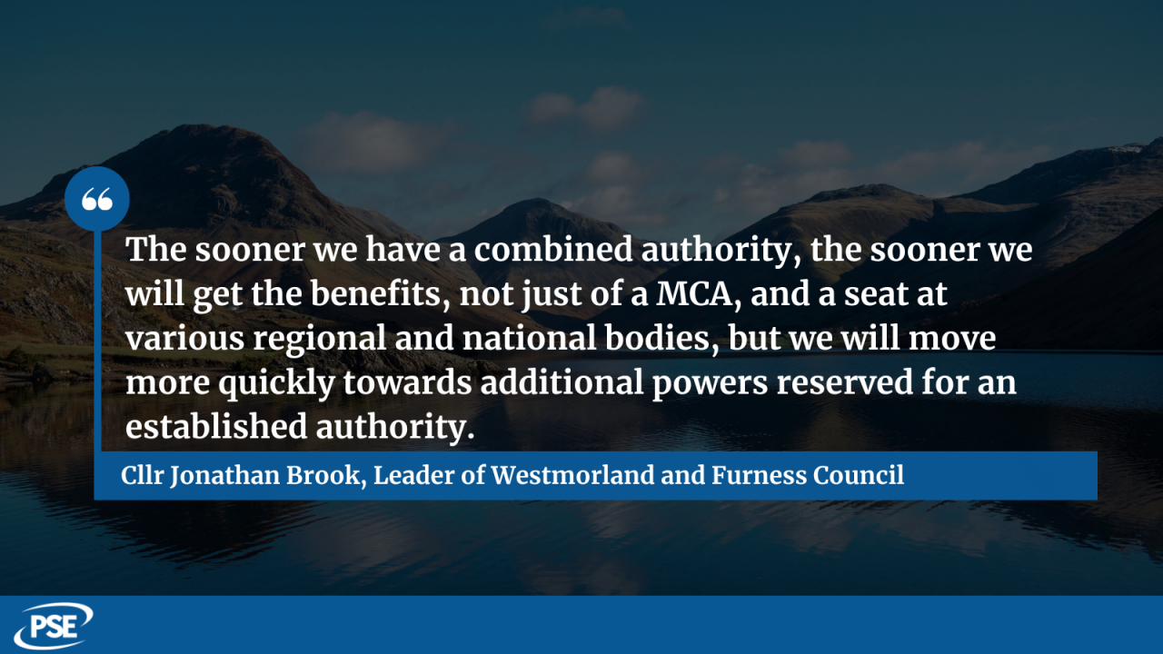 Cumbria devolution QUOTE