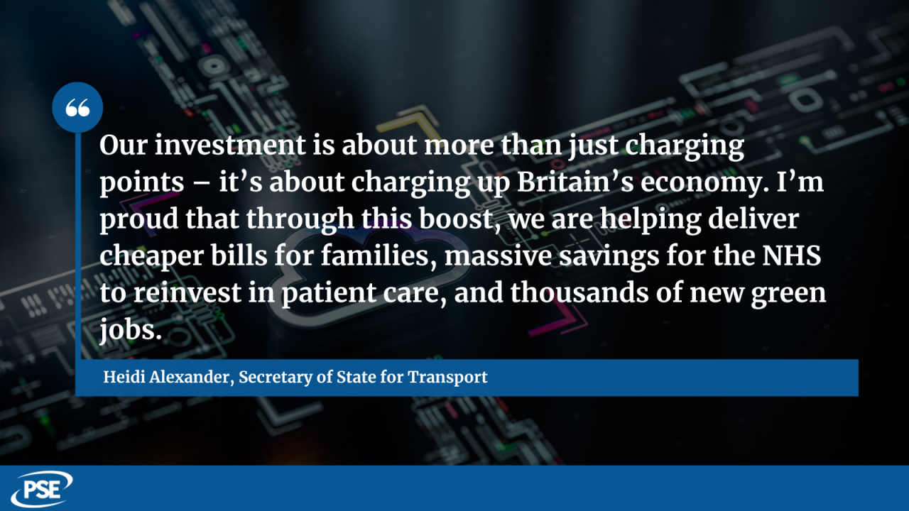Quote from Transport Secretary Heidi Alexander