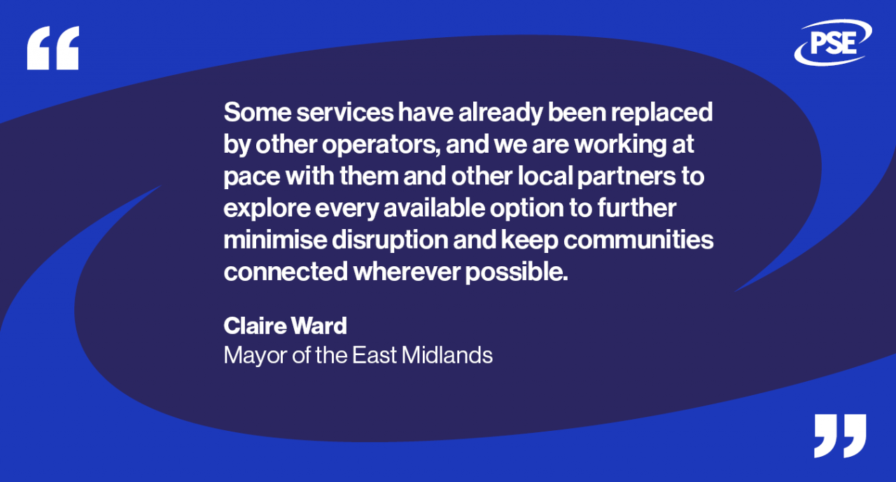 East mids bus operator QUOTE
