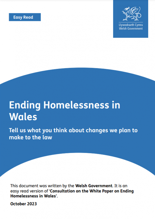 Ending Homelessness in Wales Document Cover