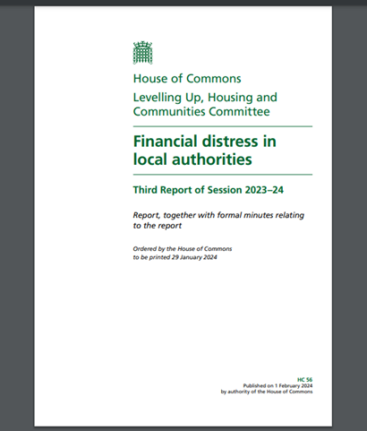 Report from the House of Commons Levelling Up, Housing and Communities Committee