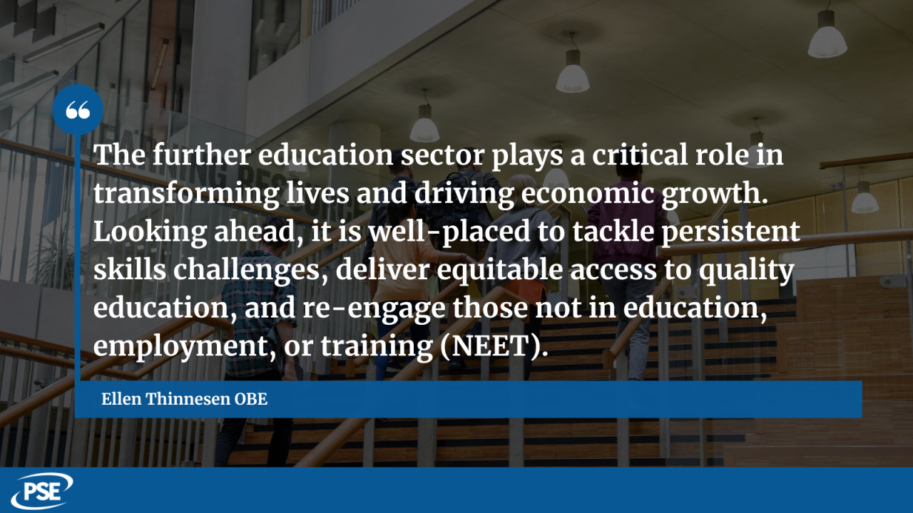 Quote from the new Further Education Commissioner