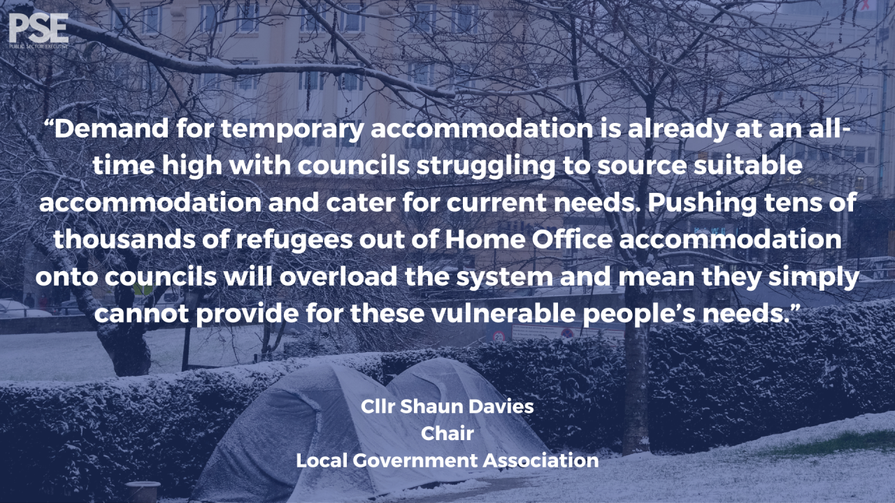 Homeless refugee LGA quote