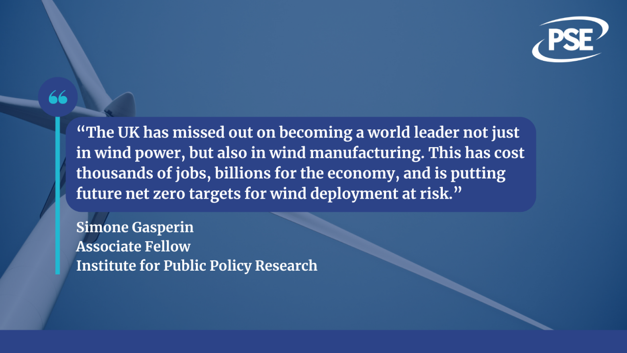 IPPR quote on wind opportunities missed