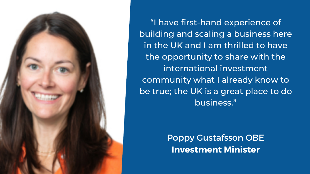 Investment minister QUOTE