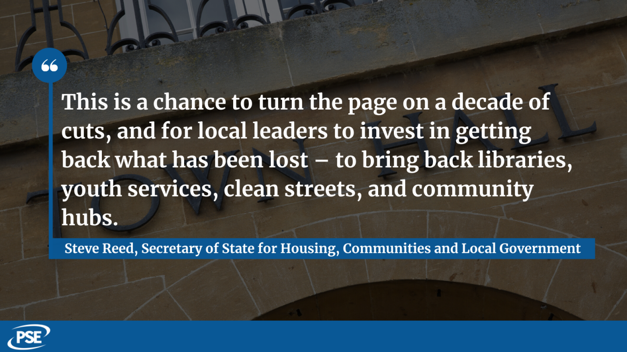 Local gov funding QUOTE