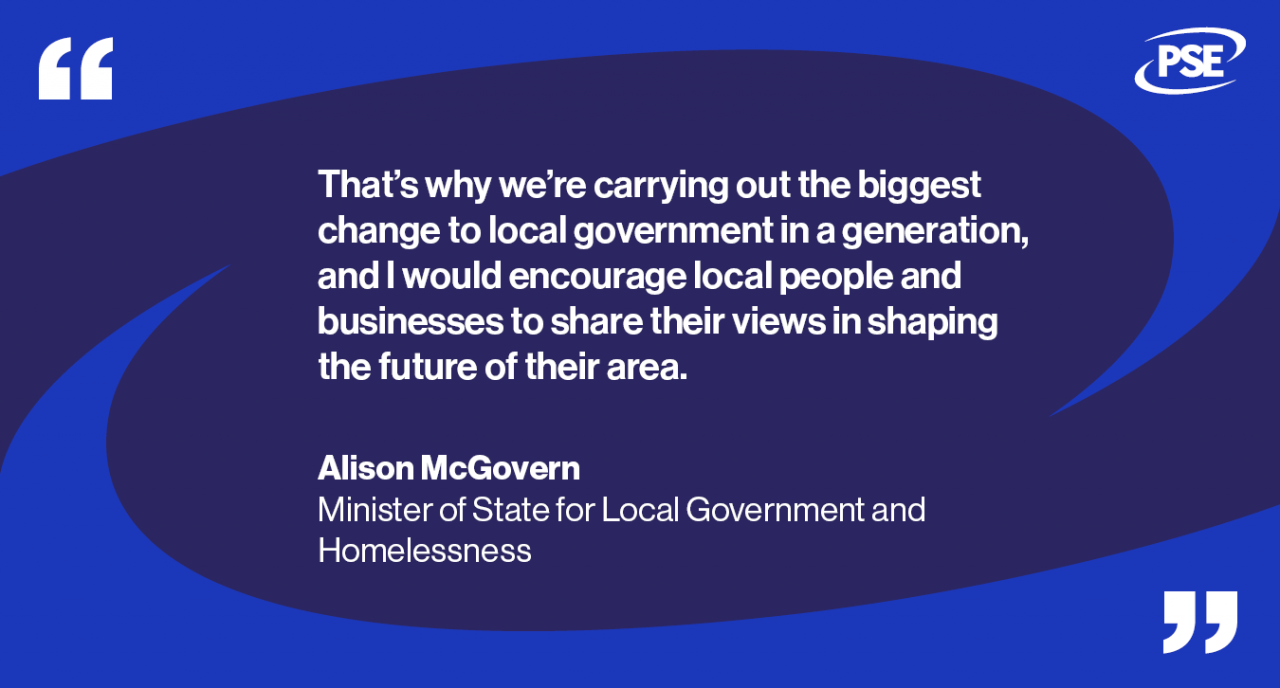 Local gov reorganisation QUOTE