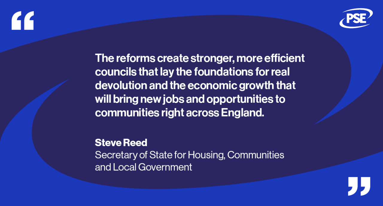 Local government reorg QUOTE