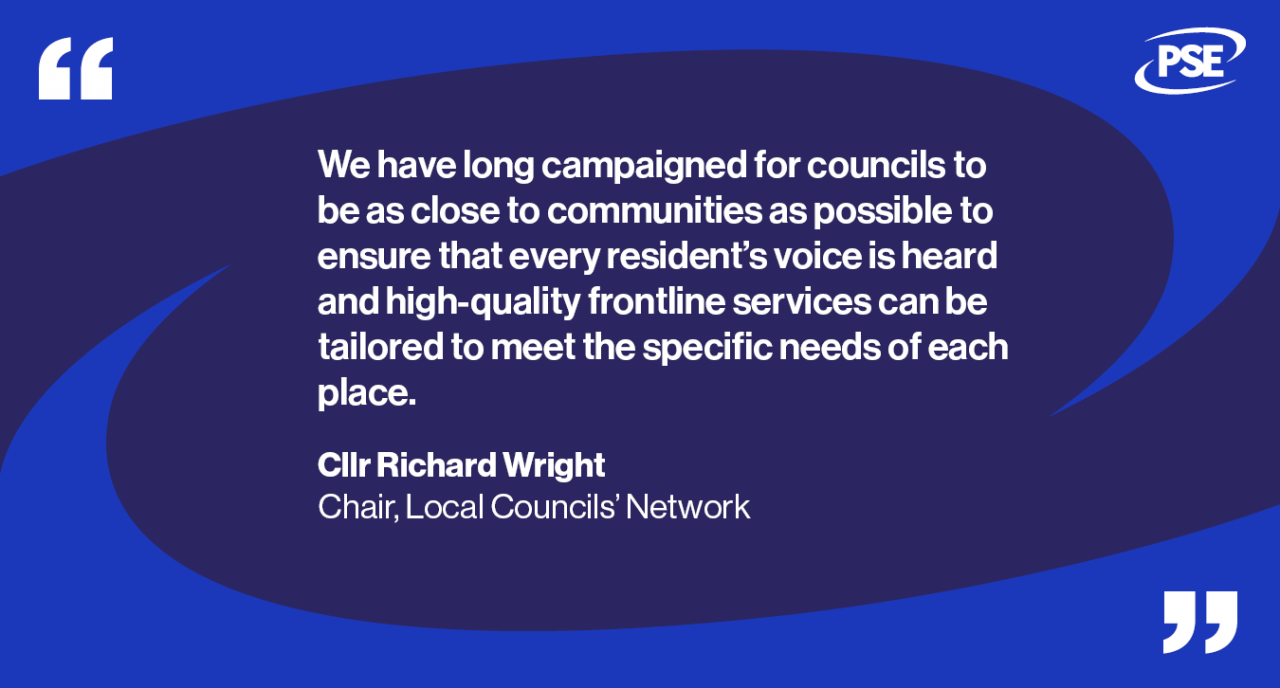 Local government reorganisation QUOTE