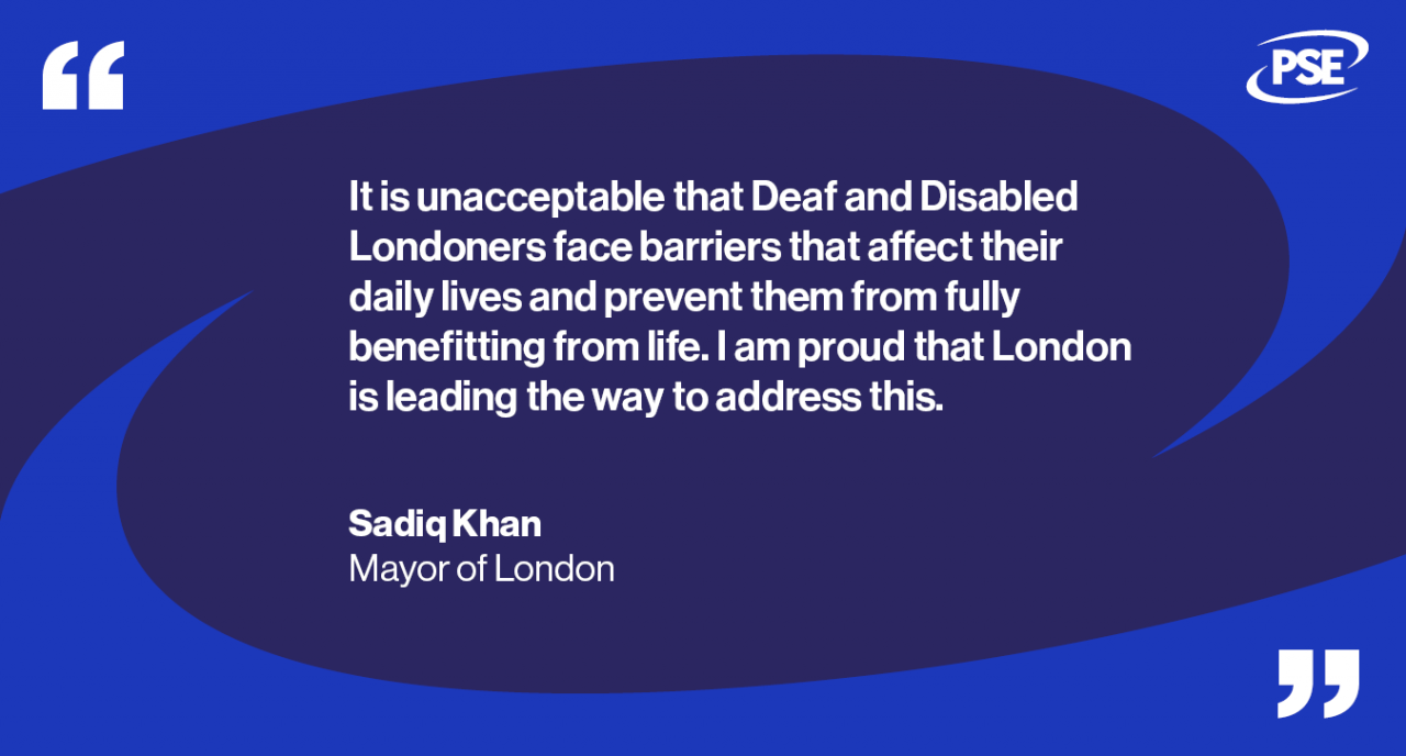 London blind and deaf residents QUOTE