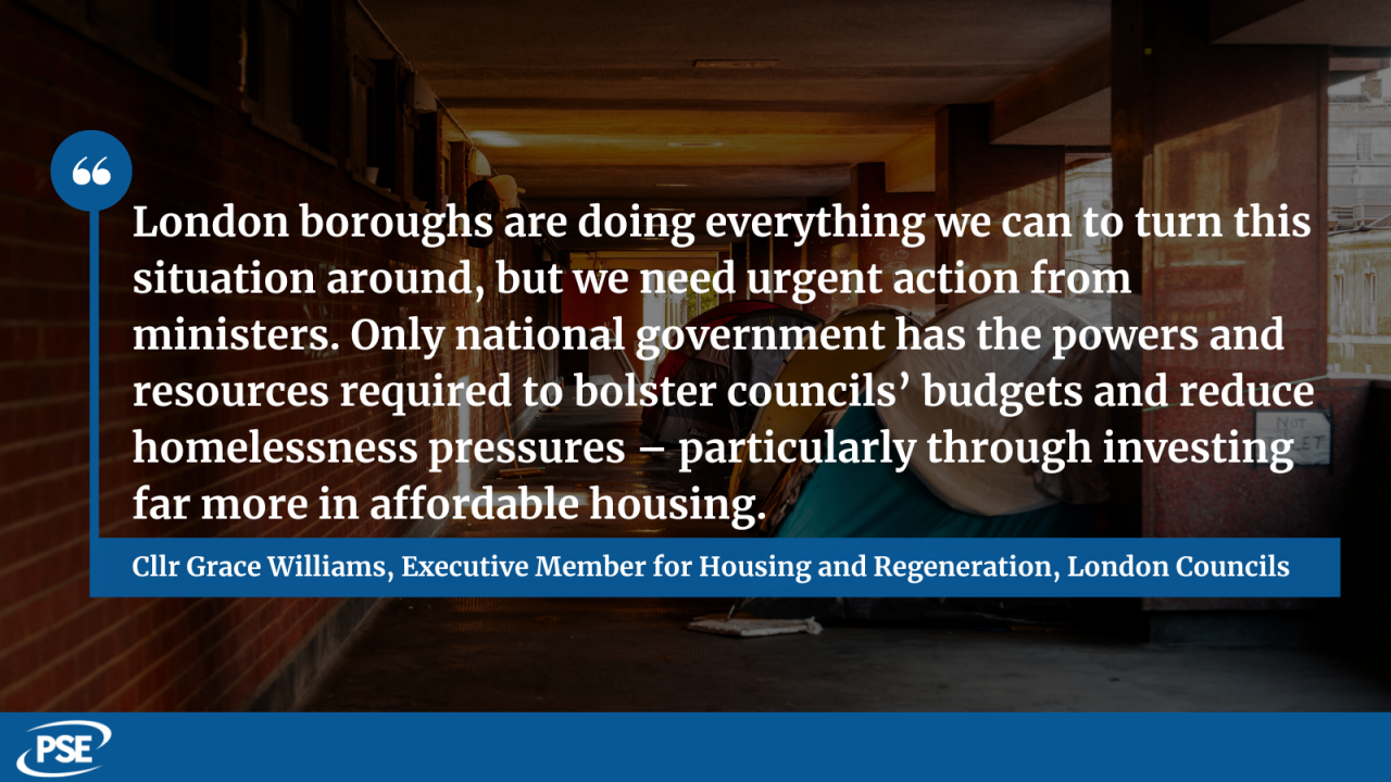London homelessness QUOTE