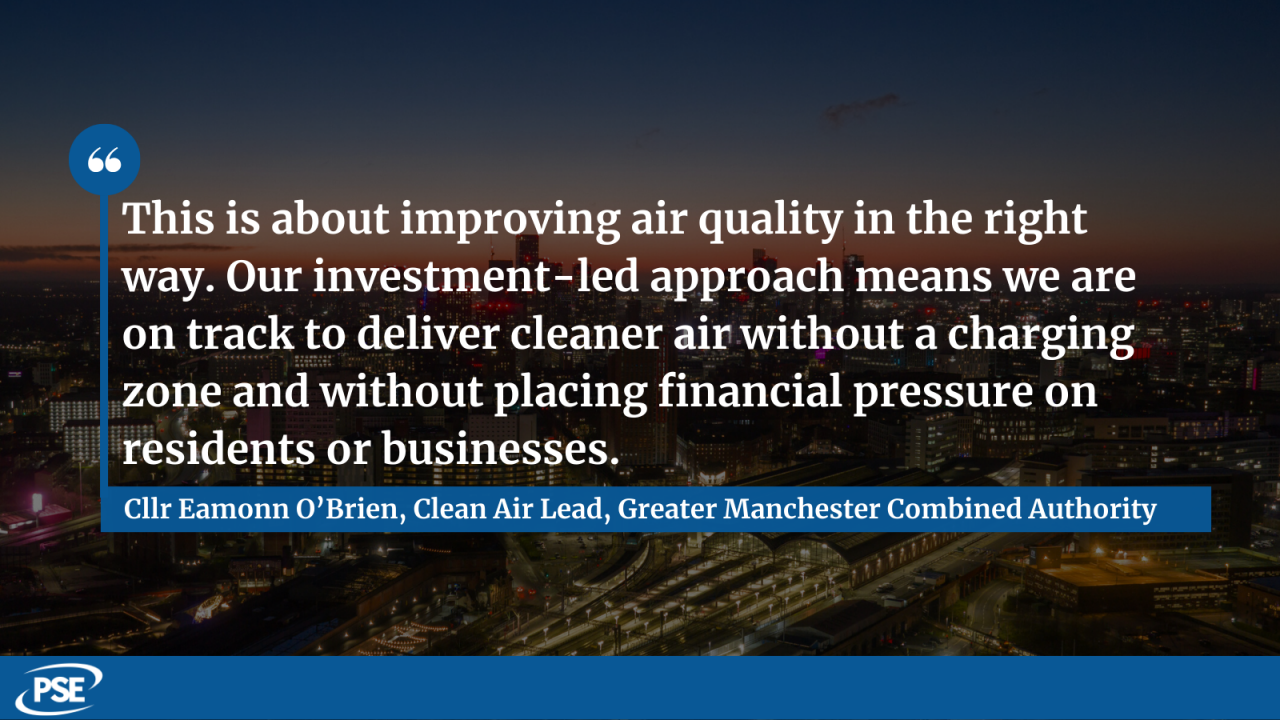 Manchester clean air QUOTE