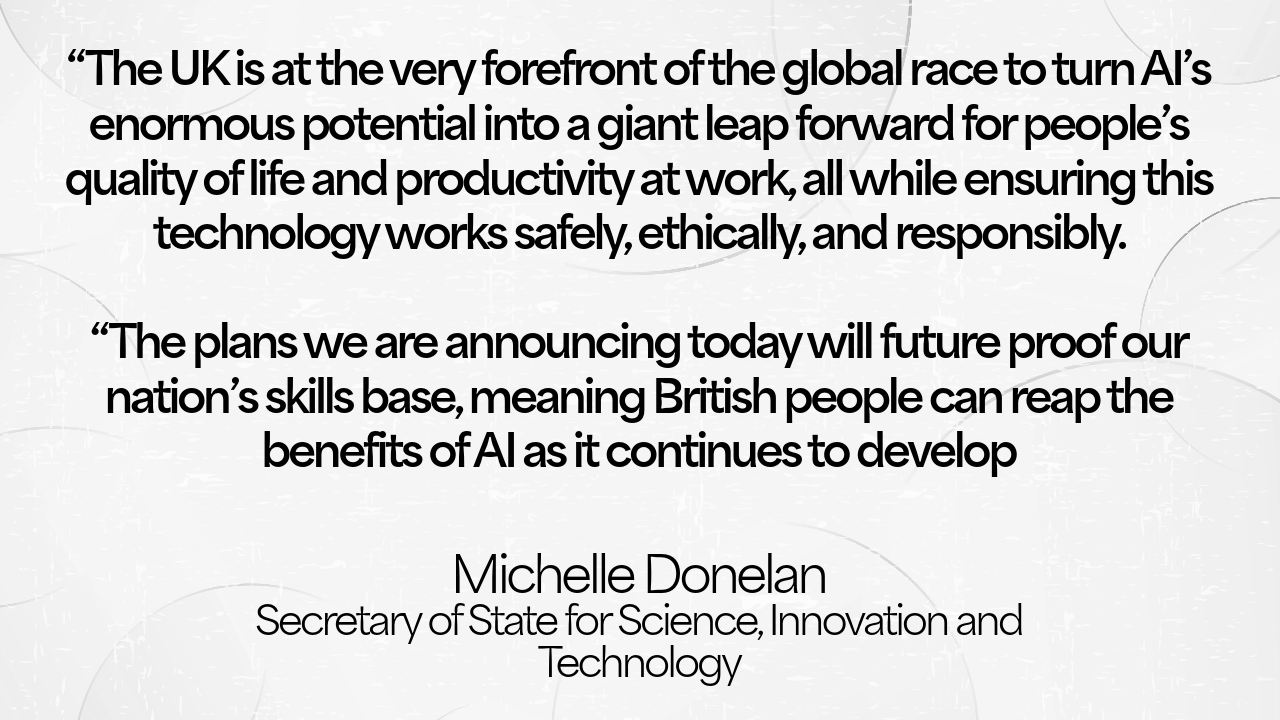 Michelle Donelan AI quote