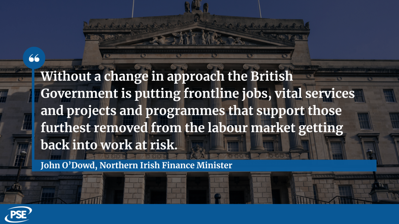 Northern Ireland budget QUOTE