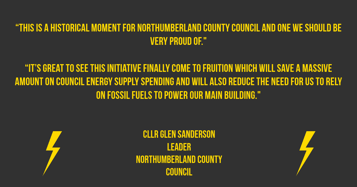 Northumberland CC quote.