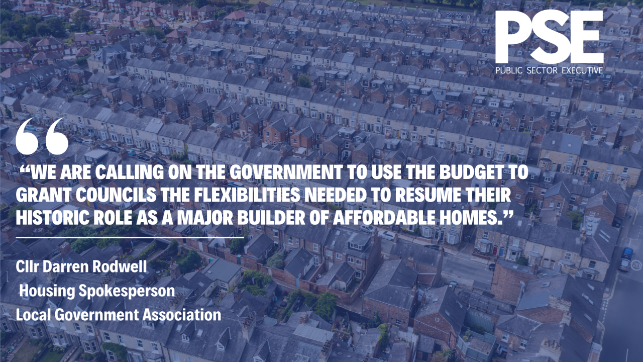 Quote from LGA Housing Spokesperson Cllr Darren Roswell