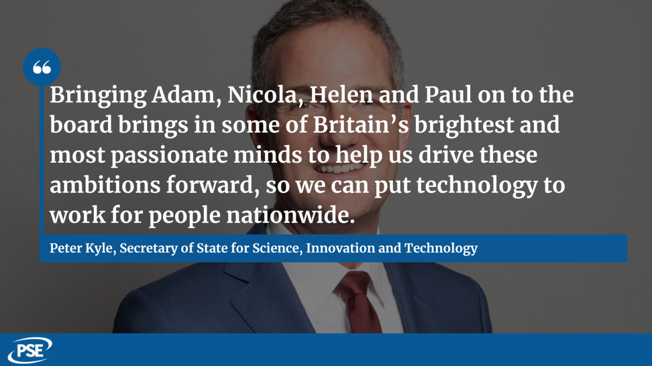 Comment from Peter Kyle, secretary of state for science, innovation and technology