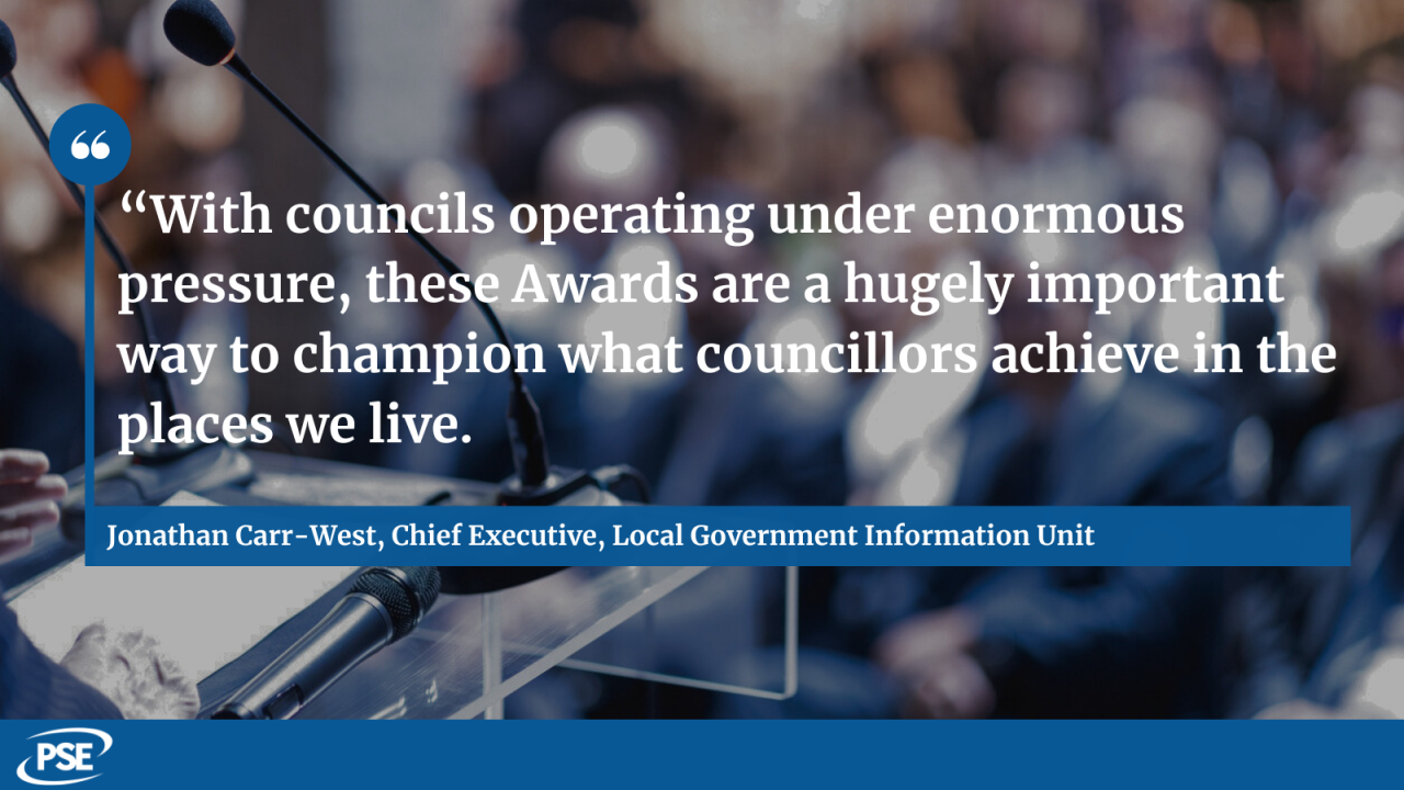 Quote from the LGIU on the awards