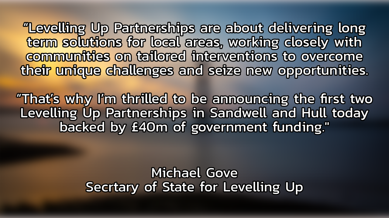 Levelling Up Quote Gove