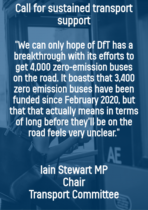 Quote from Iain Stewart, Chair of the Transport Committee