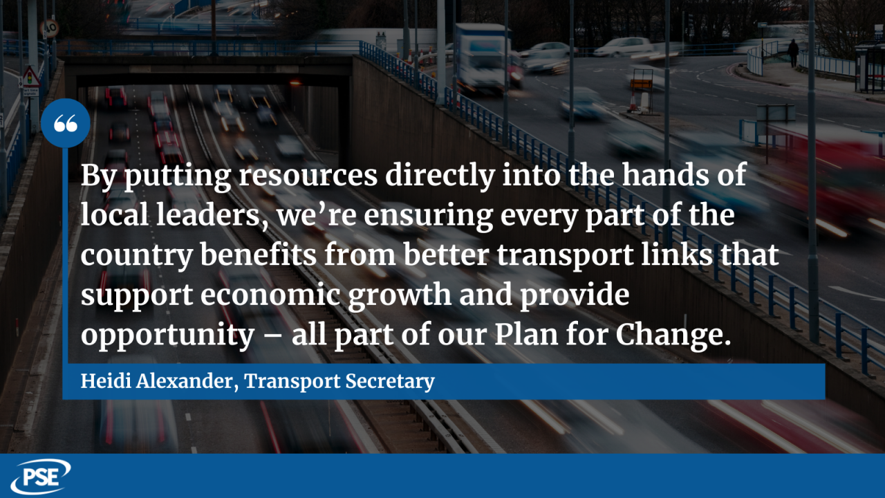 Transport funding QUOTE