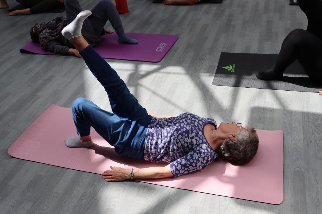 Older person doing excercise