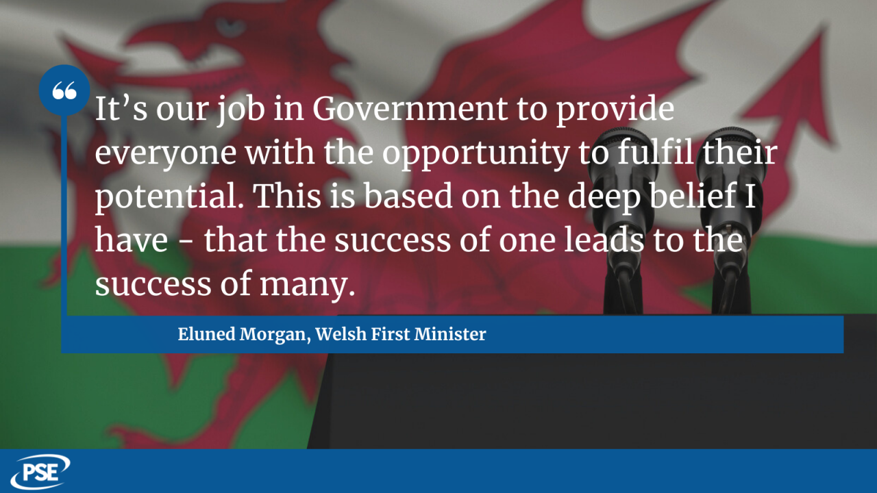 quote from new welsh first minister Eluned Morgan