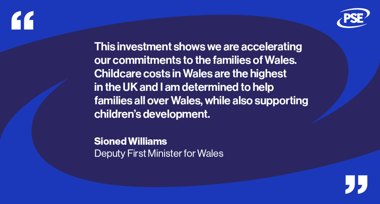 Wales childcare QUOTE