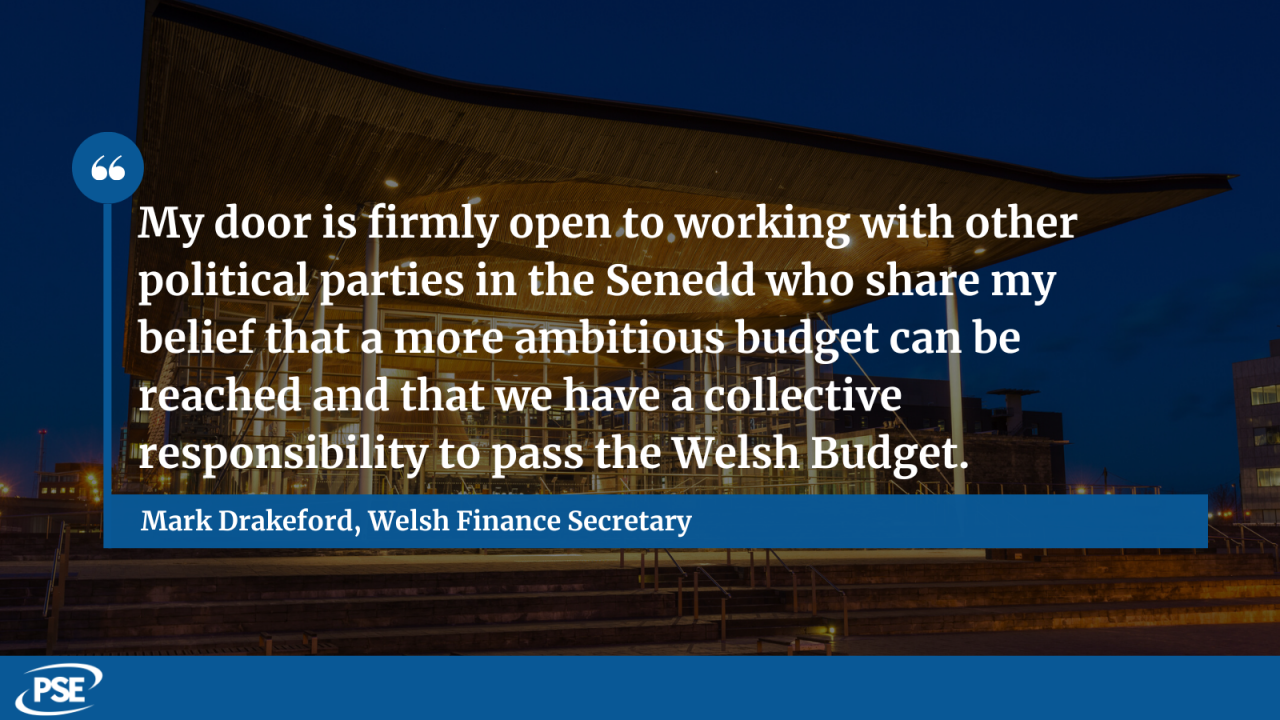 Welsh budget QUOTE