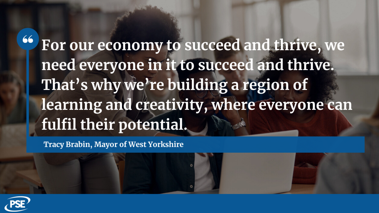 Quote from Tracy Brabin on West Yorkshire adult education funding
