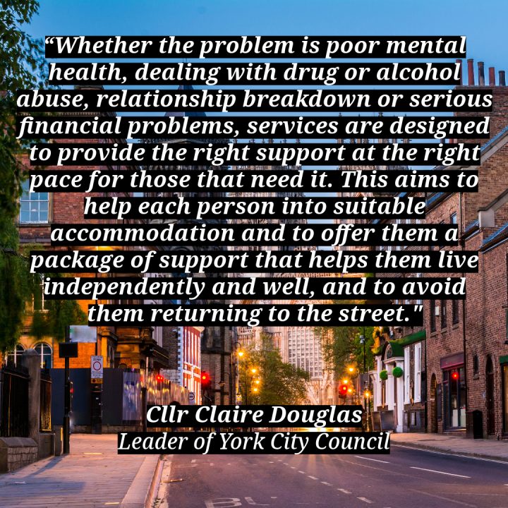 York rough sleeping quote