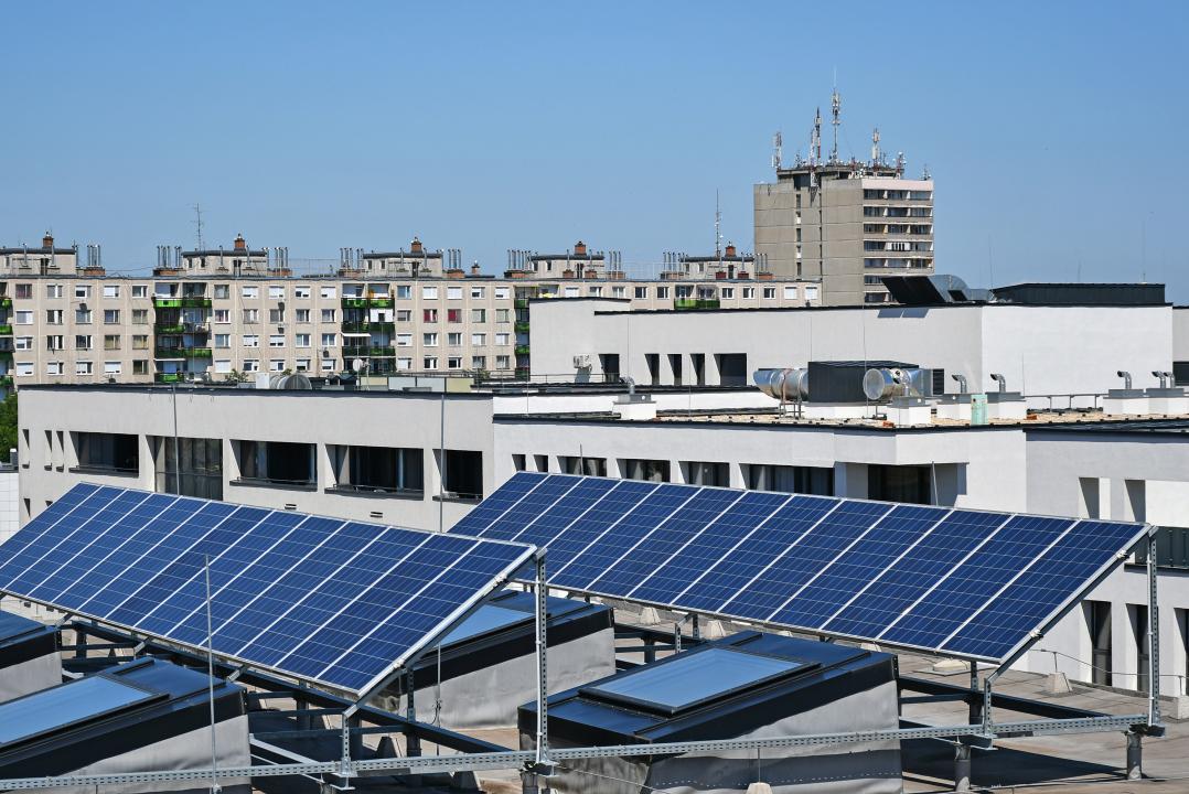 Solar PV on urban building roofs