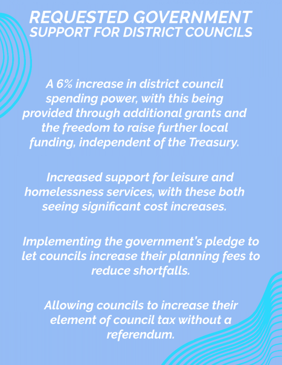 requested government support for district councils