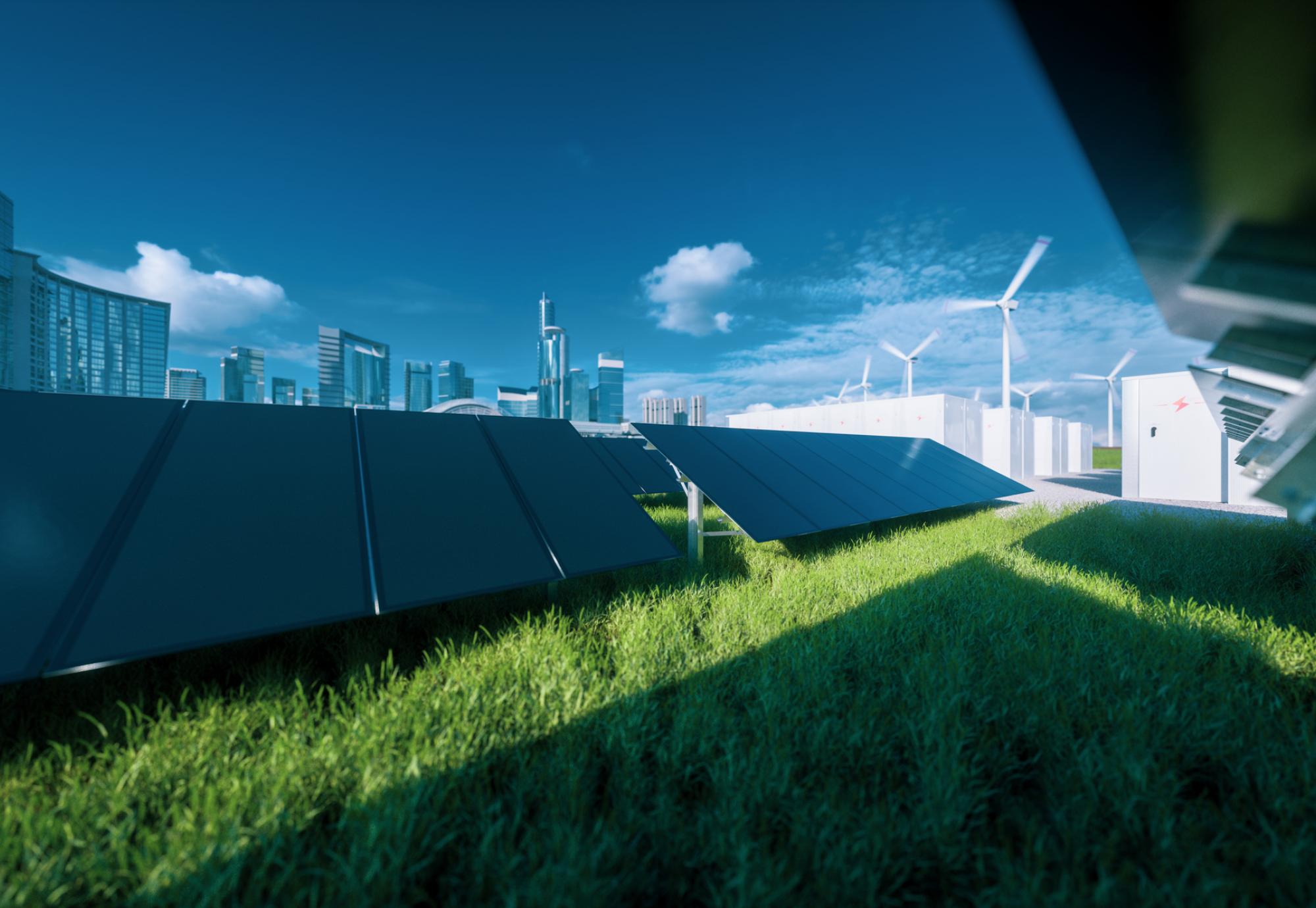 Solar farm and sustainable factories