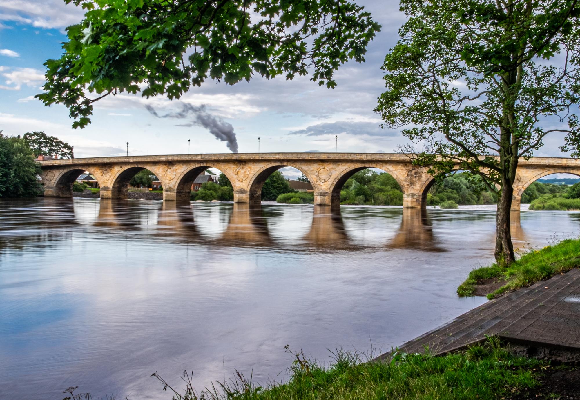 Hexham bridge over River Tyne