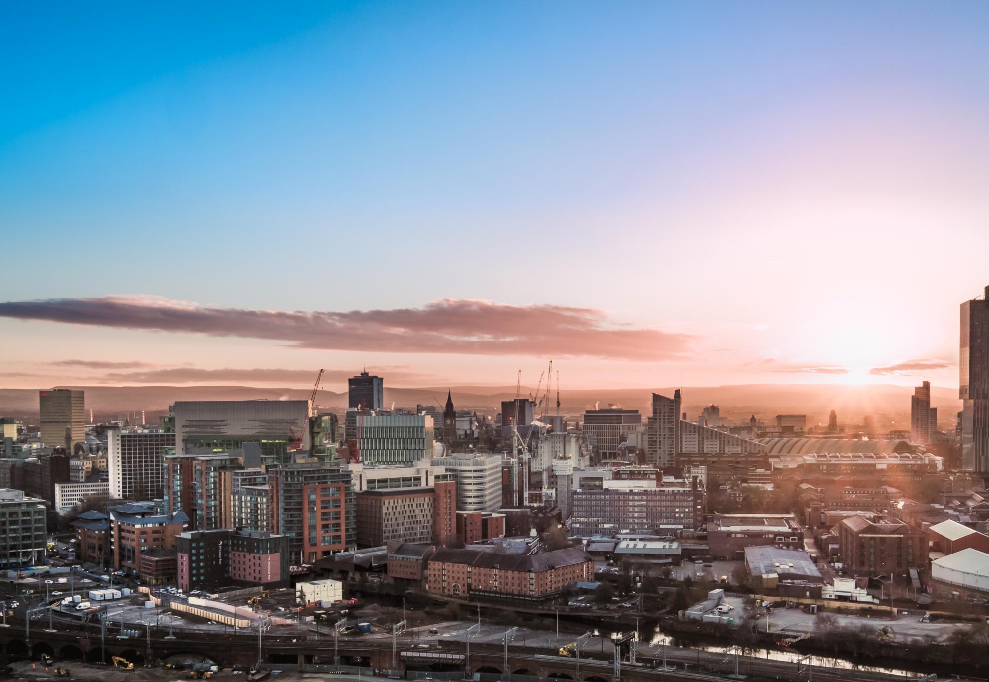 Manchester city skyline