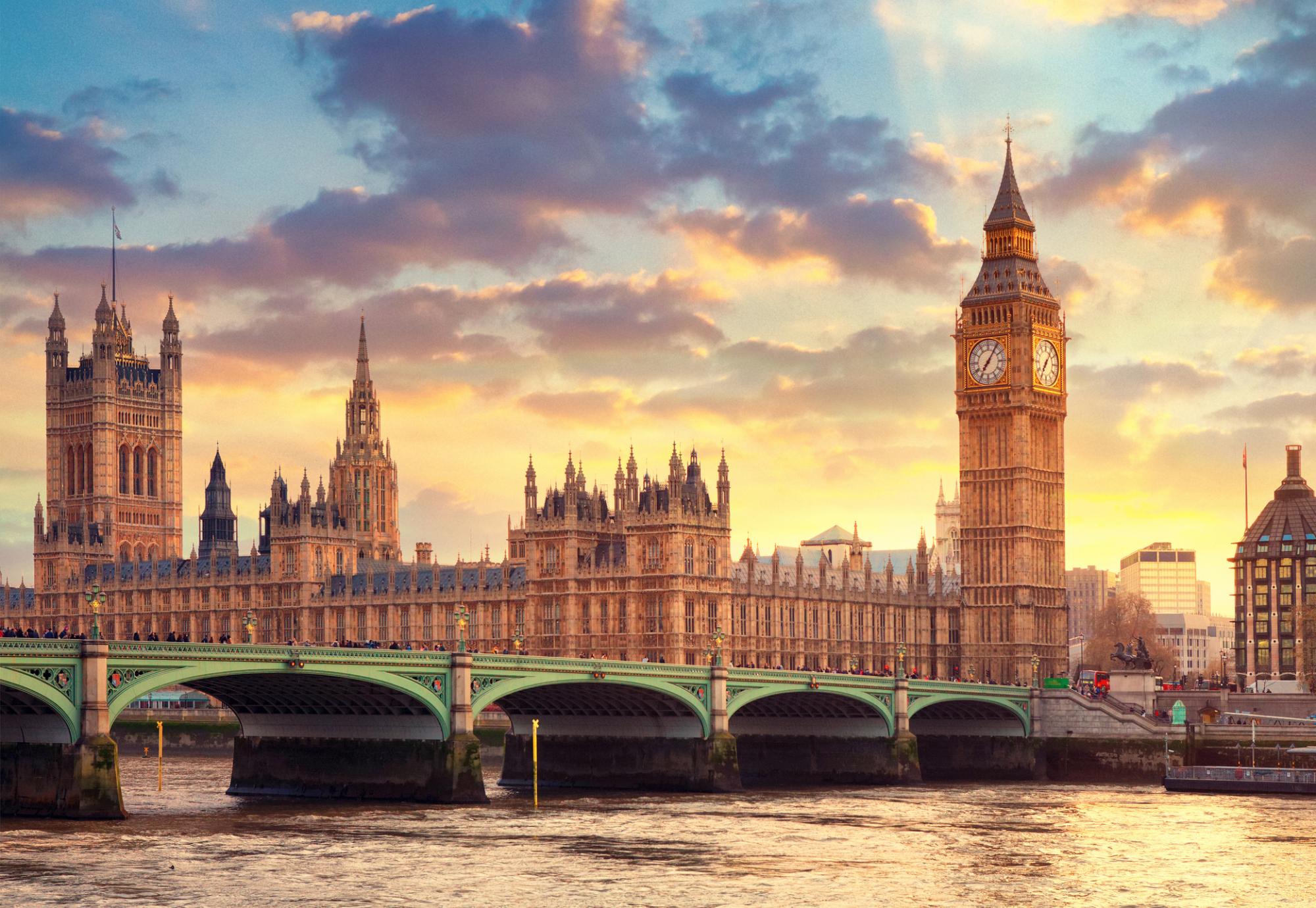 Parliament at sunset