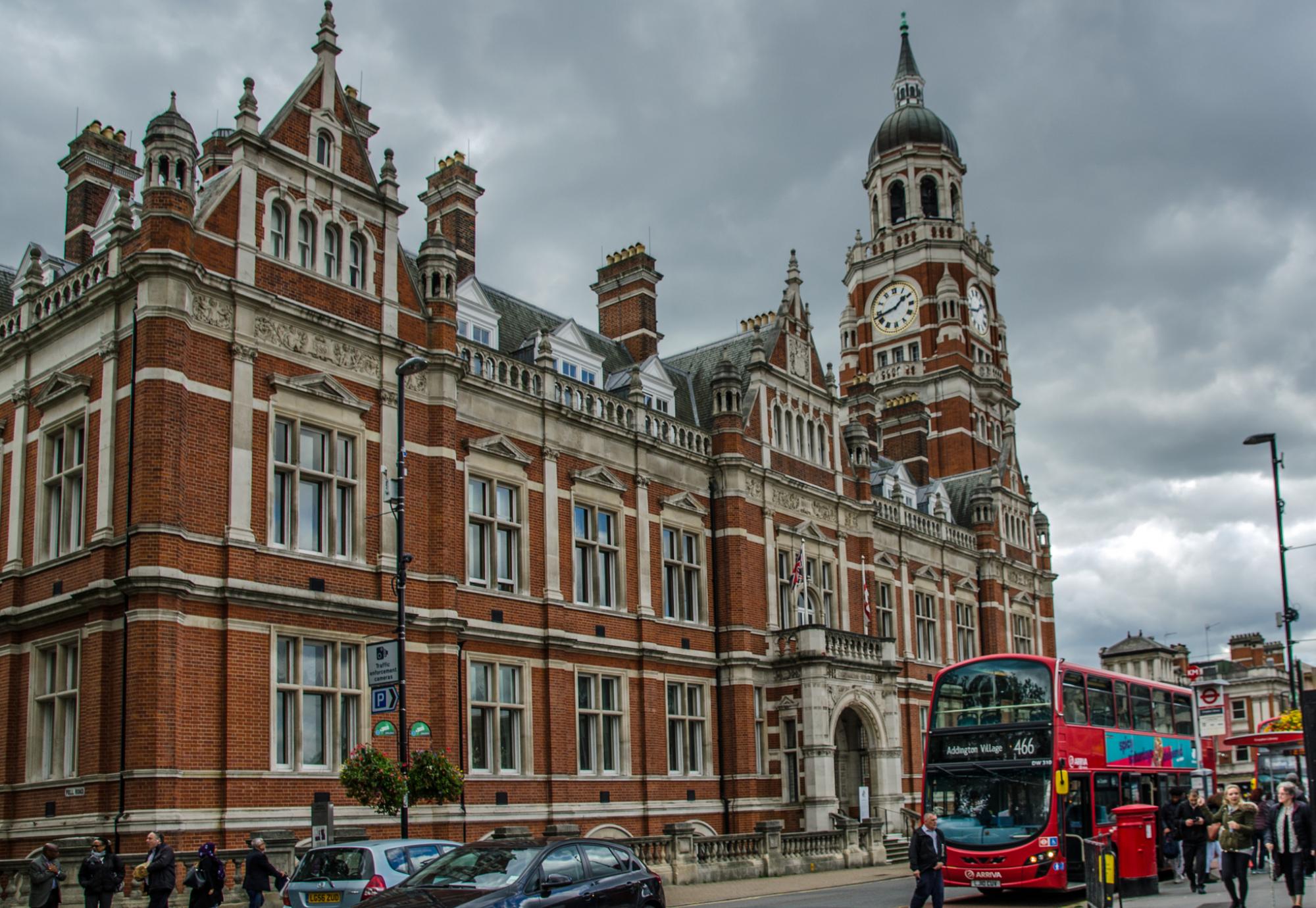 Croydon's historic Town Hall.