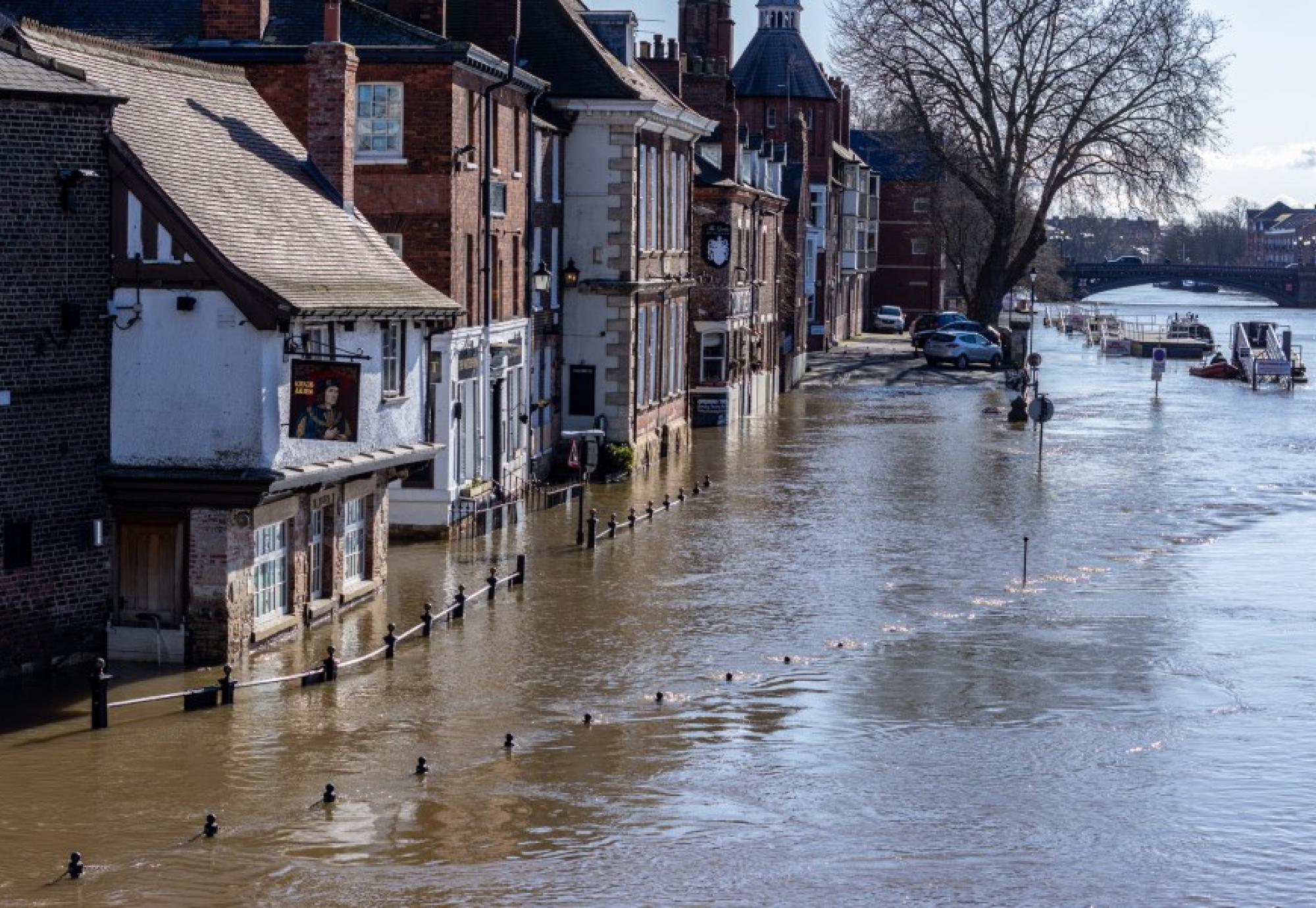 River Ouse flooding in the City of York