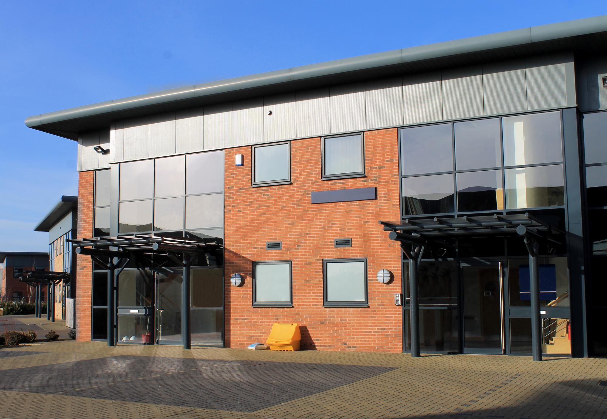 Generic business park office building in the UK