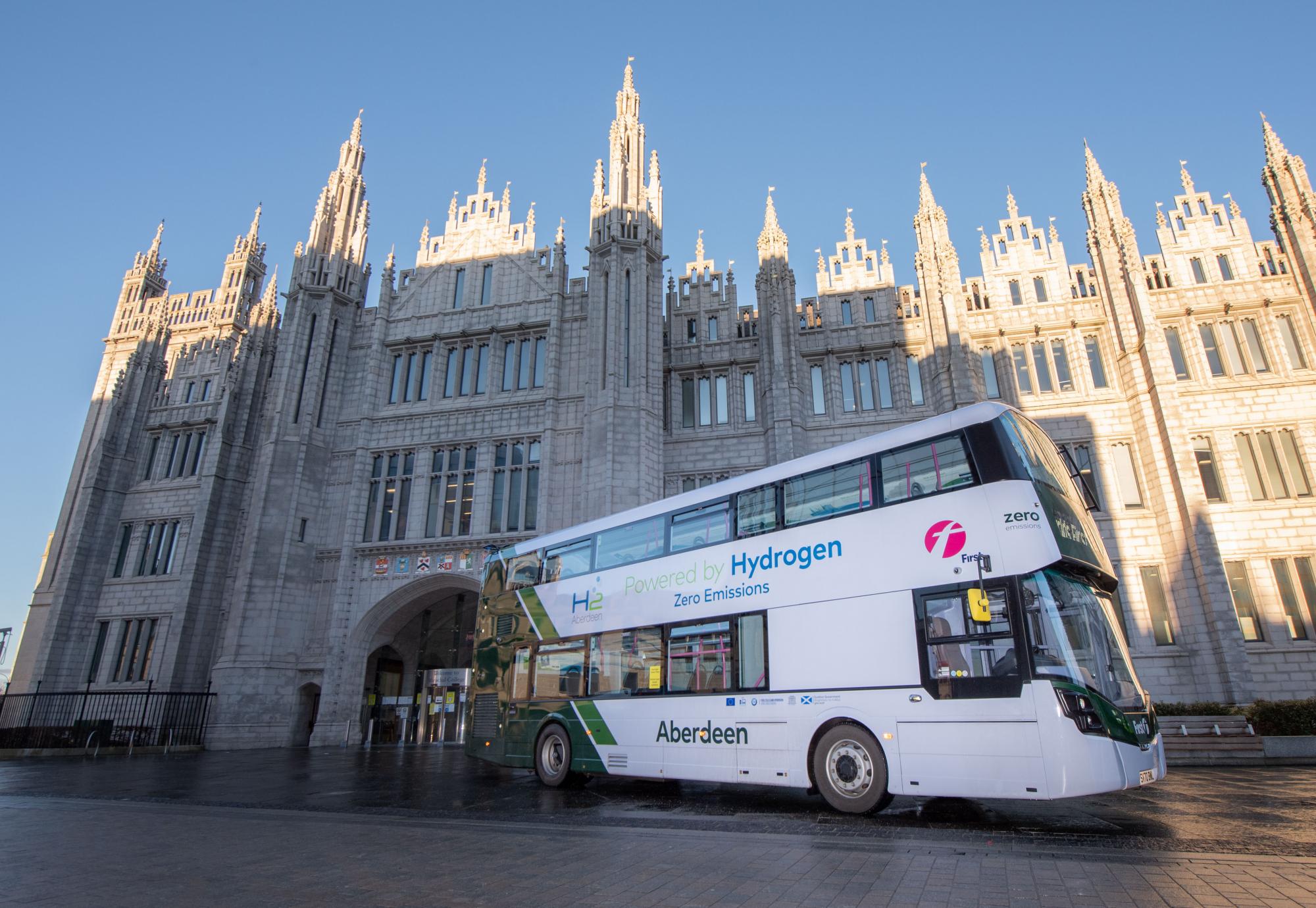 Hydrogen bus in Aberdeen