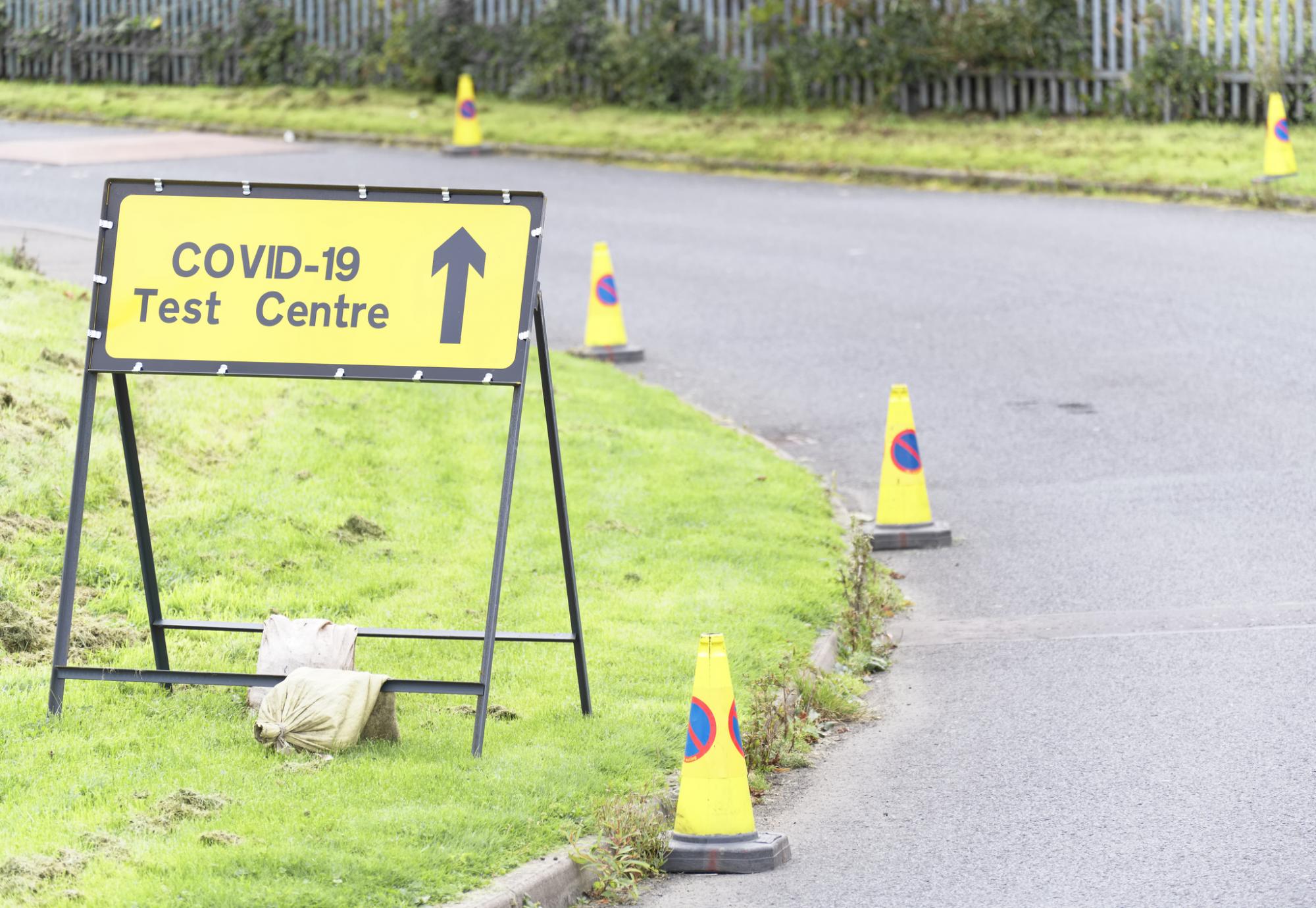 Covid-19 Test Centre sign